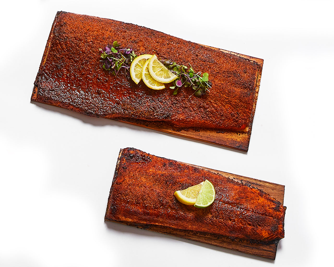 Salmon Sides on Planks