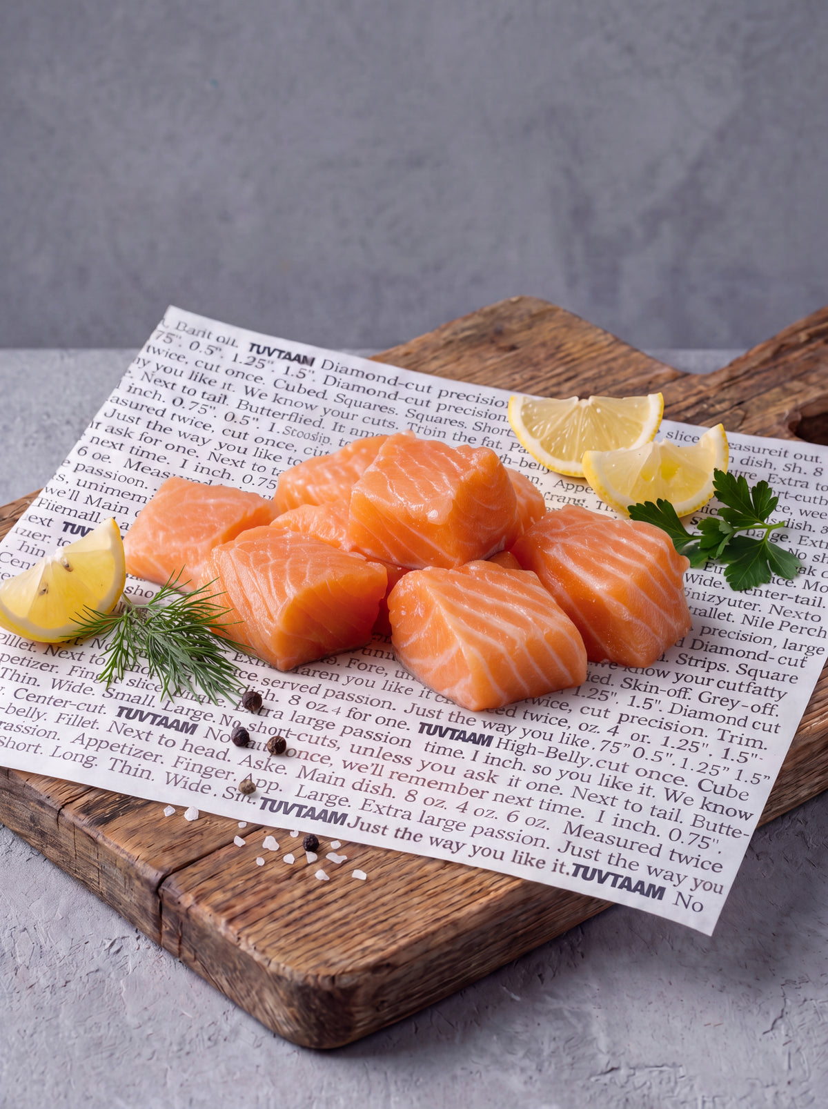 Salmon Cubes