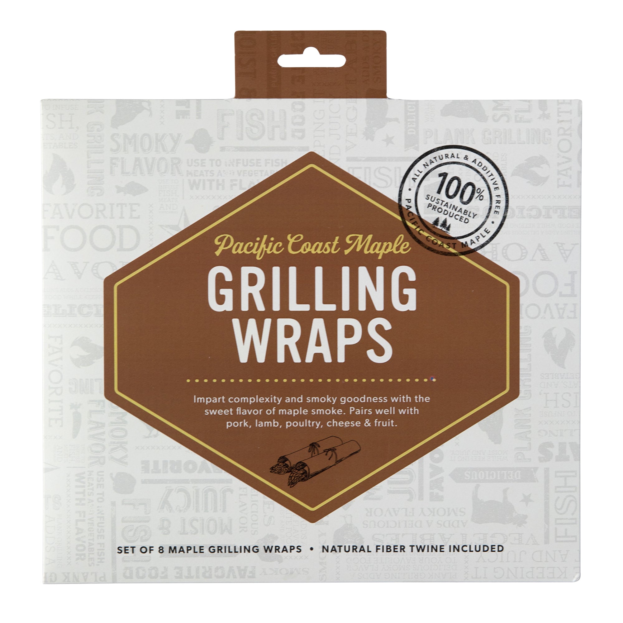 Maple wood wrap 8 pk