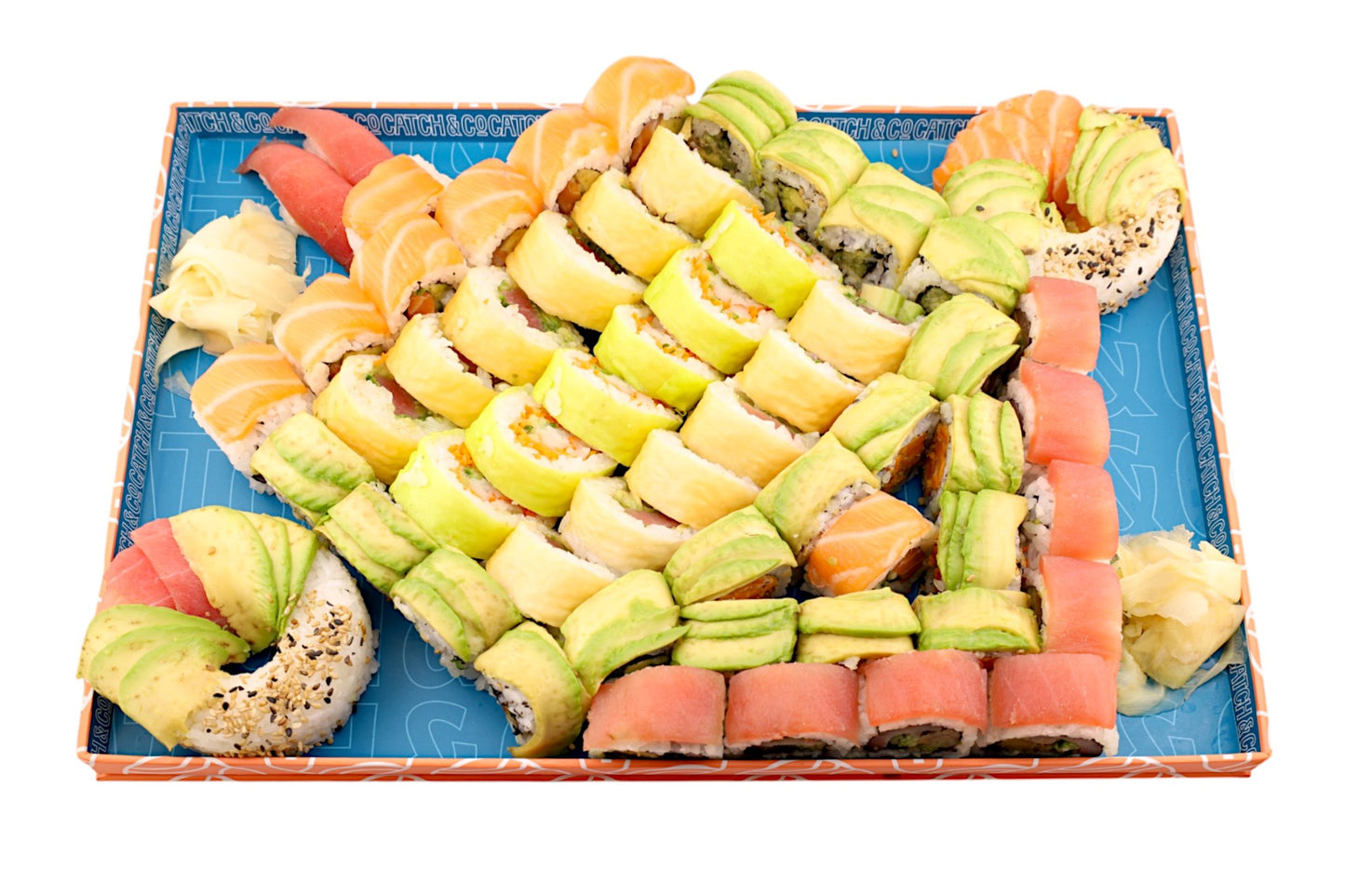 Dreidel Shape Sushi Platter