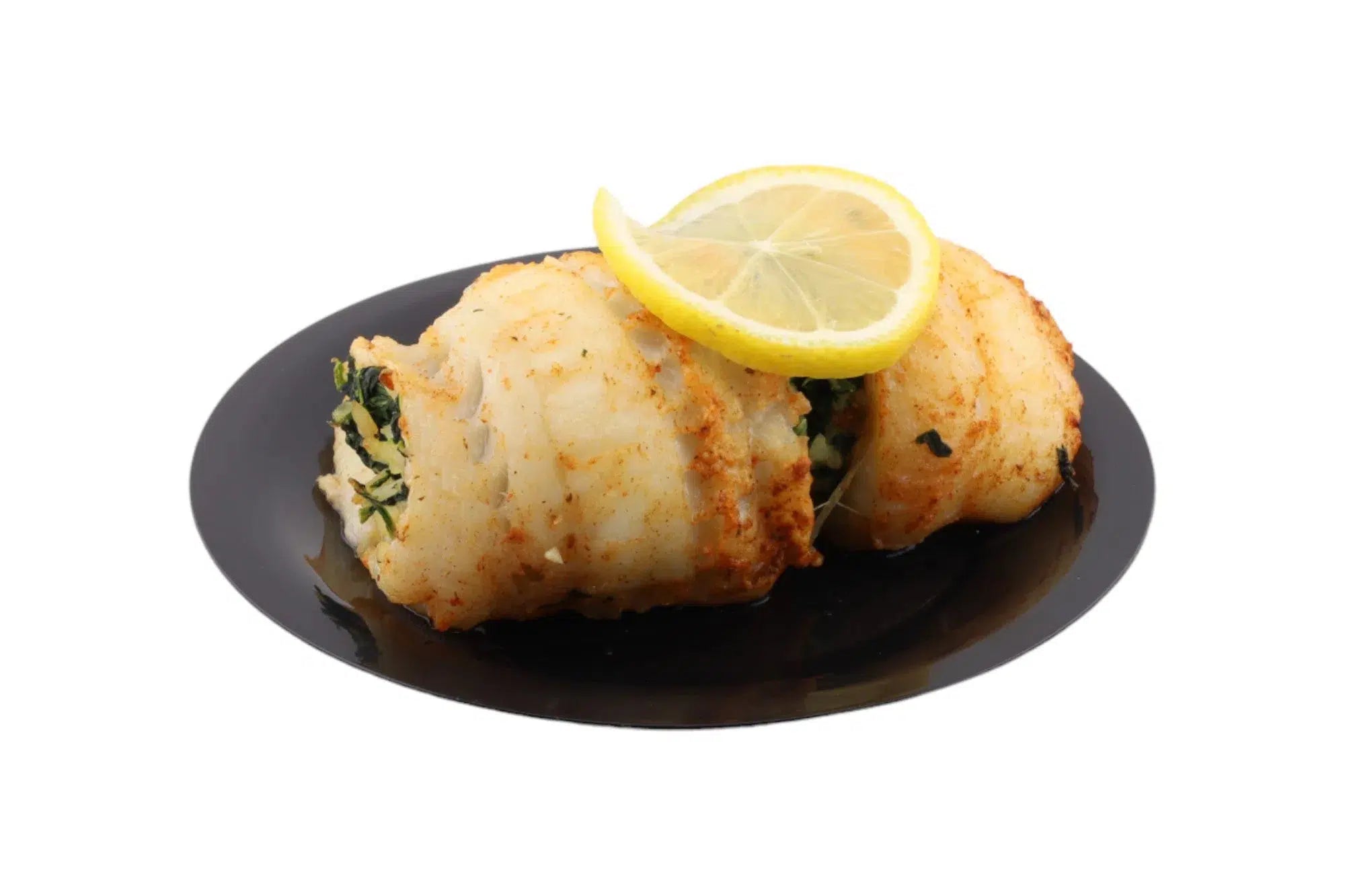 Flounder Spinach Roll-up