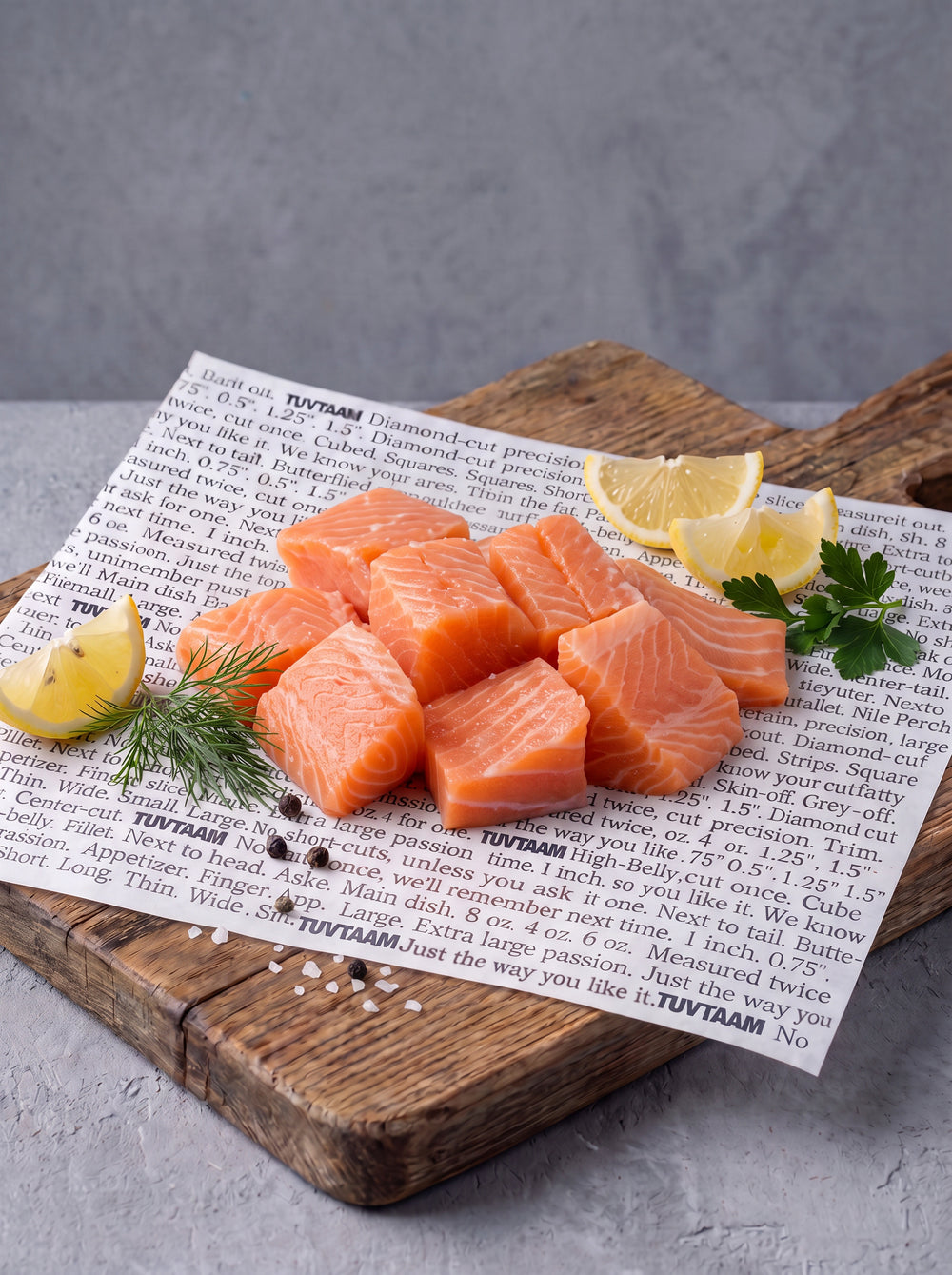 Baby Salmon Cubes
