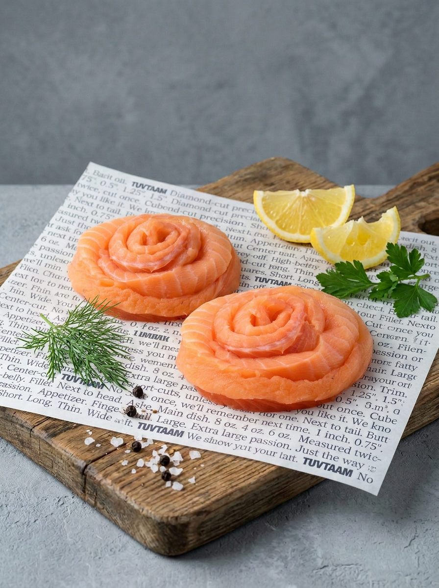 Salmon Strips (Roses)