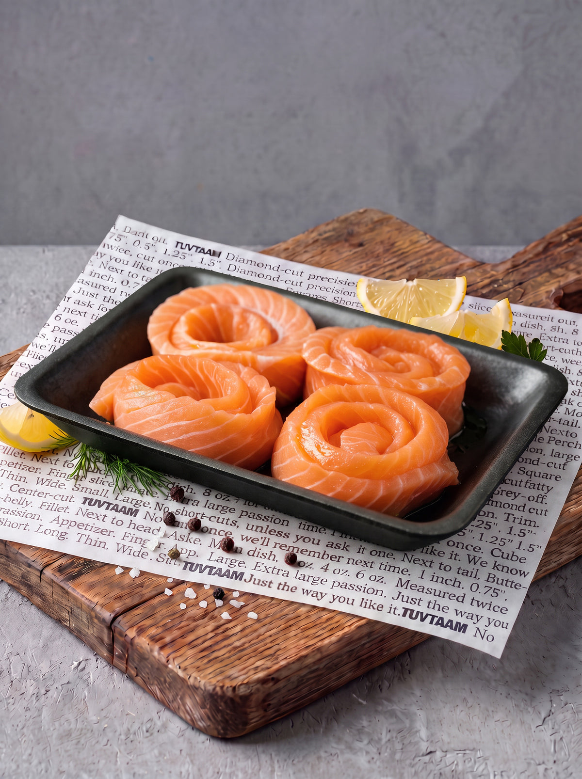 Salmon Rosettes